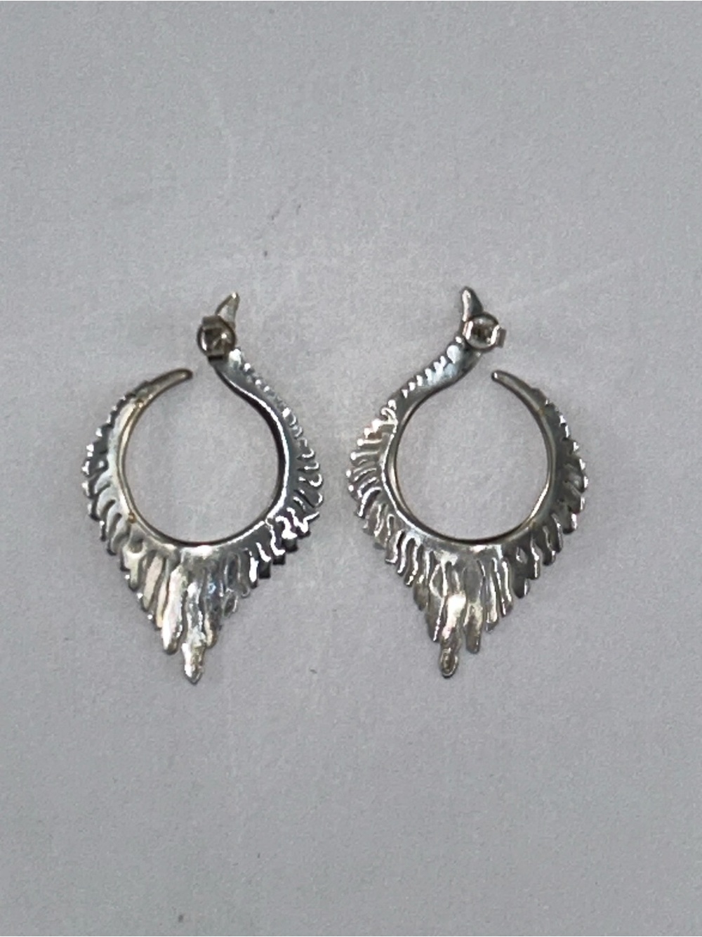 Sterling Silver and Gold Sunburst Earrings - Picture 6 of 6
